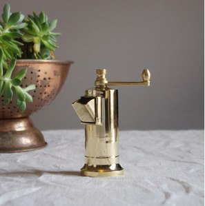 Chef’s Brass Pepper Mill - Side Door - Preorder for August Delivery - FrenchWillow