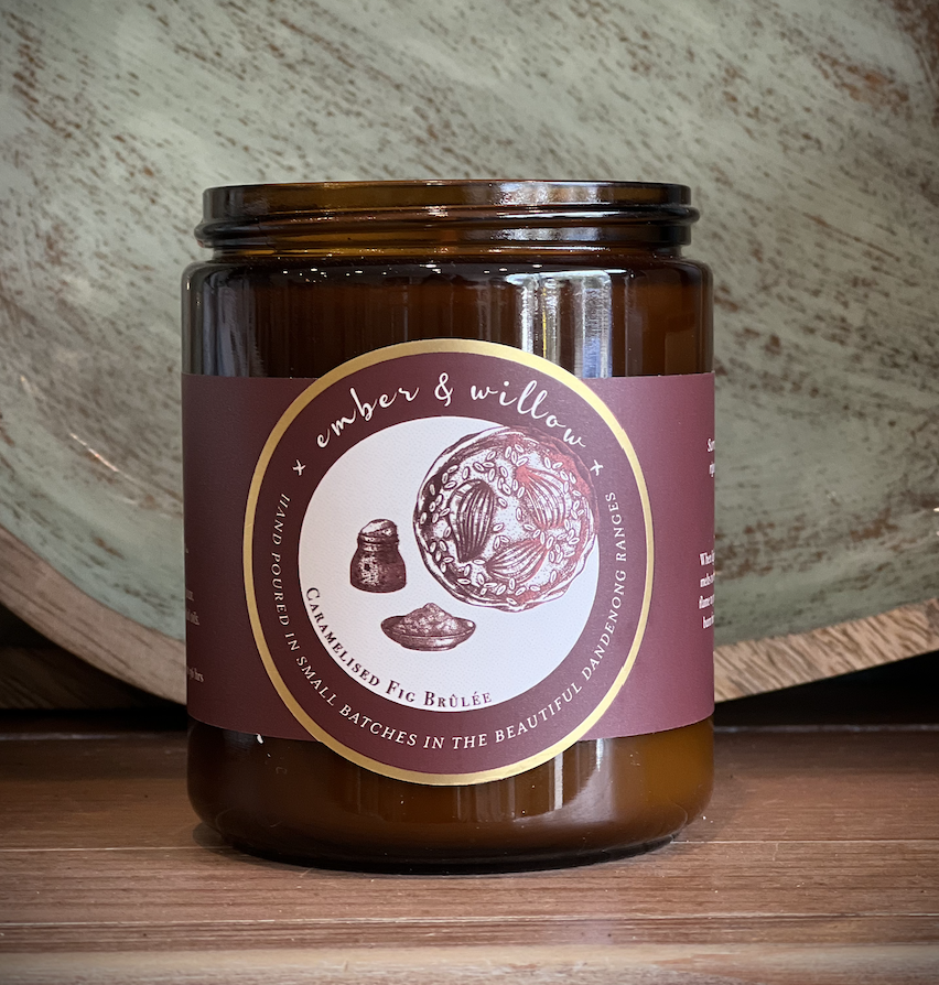 Caramelised Fig Brulee Candle - FrenchWillow