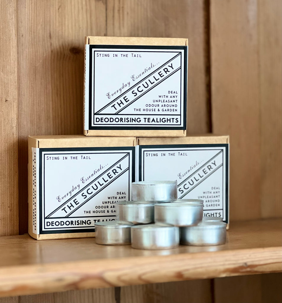 The Scullery: Deodorising Tealights - Box of 10 Candles - FrenchWillow