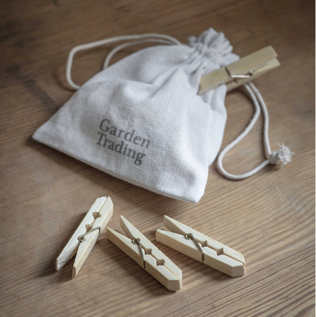 Old Fashioned Pegs in Bag - FrenchWillow