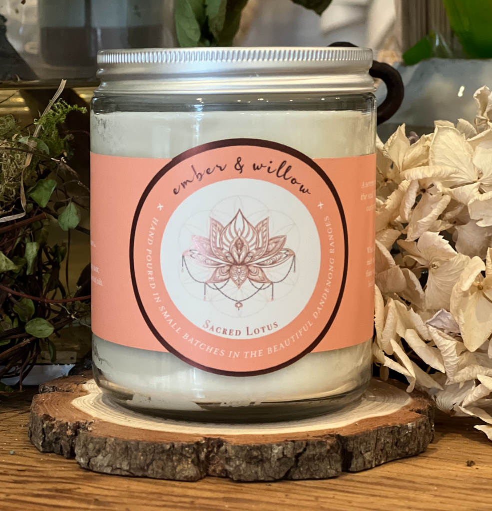 Sacred Lotus Candle - FrenchWillow