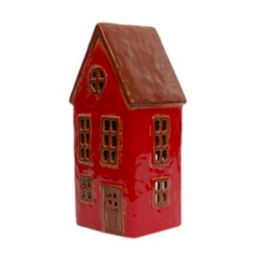 Red Tea Light Barn - FrenchWillow