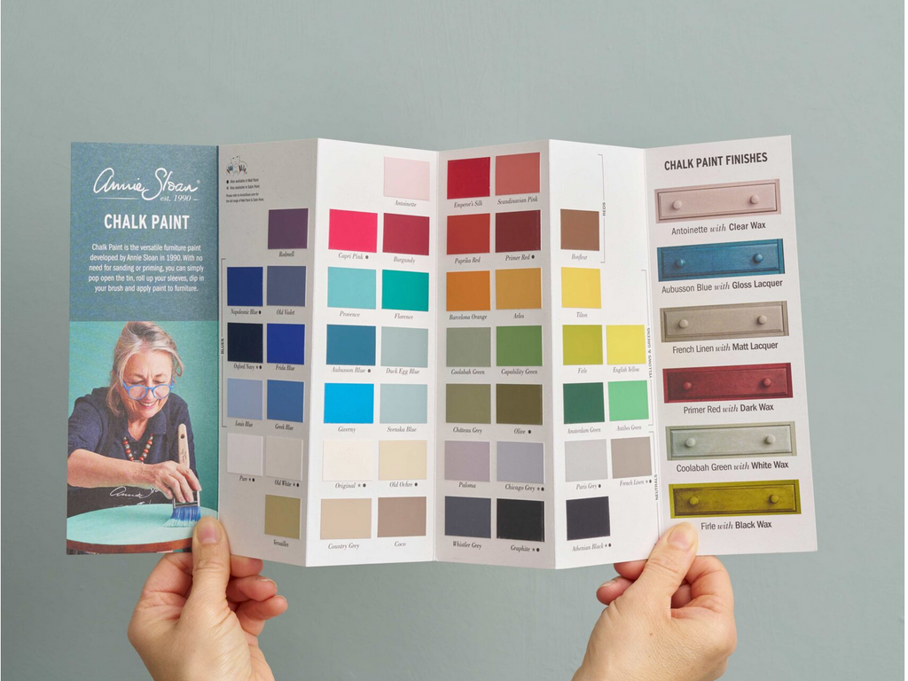 Annie Sloan Chalk Paint Colour Chart - Colour Card - FrenchWillow