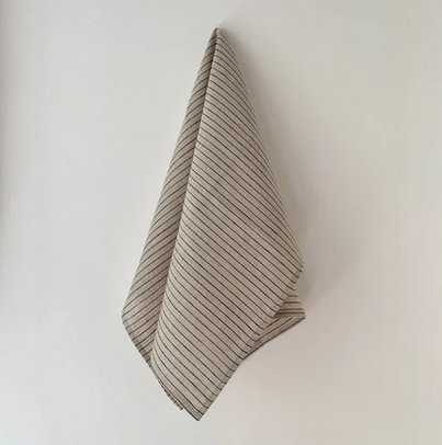 Linen Tea Towel - Stanley Stripe Kitchen Cloth - FrenchWillow