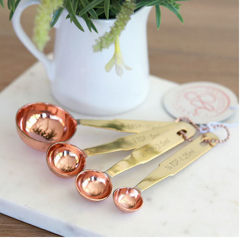 Copper Measuring Spoon Set - FrenchWillow