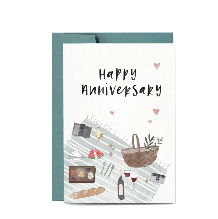 Anniversary Picnic Greeting Card - FrenchWillow