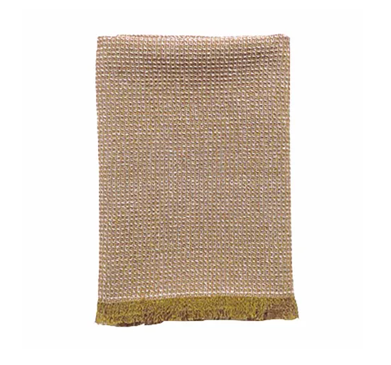 Mustard Hand Towel with Fringe - FrenchWillow