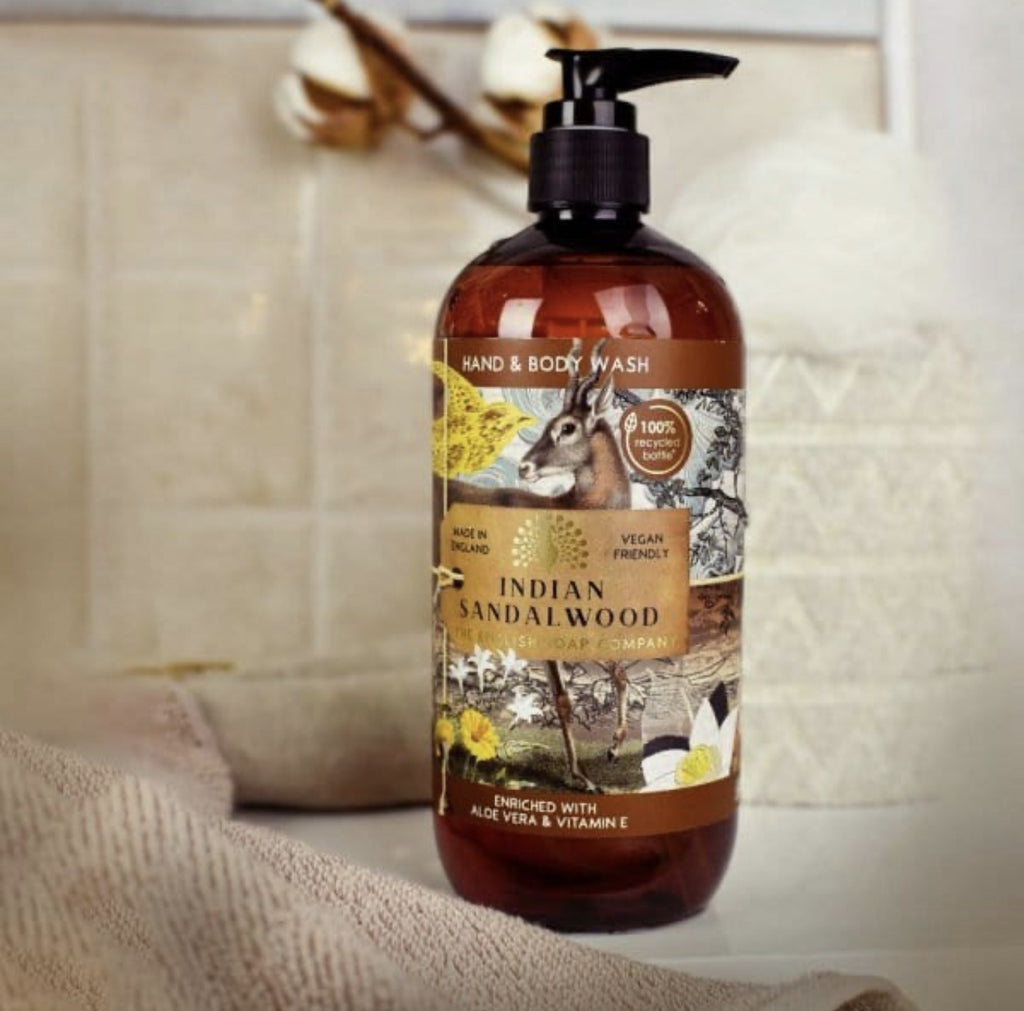 Indian Sandalwood Hand & Body Wash - 500ml - FrenchWillow