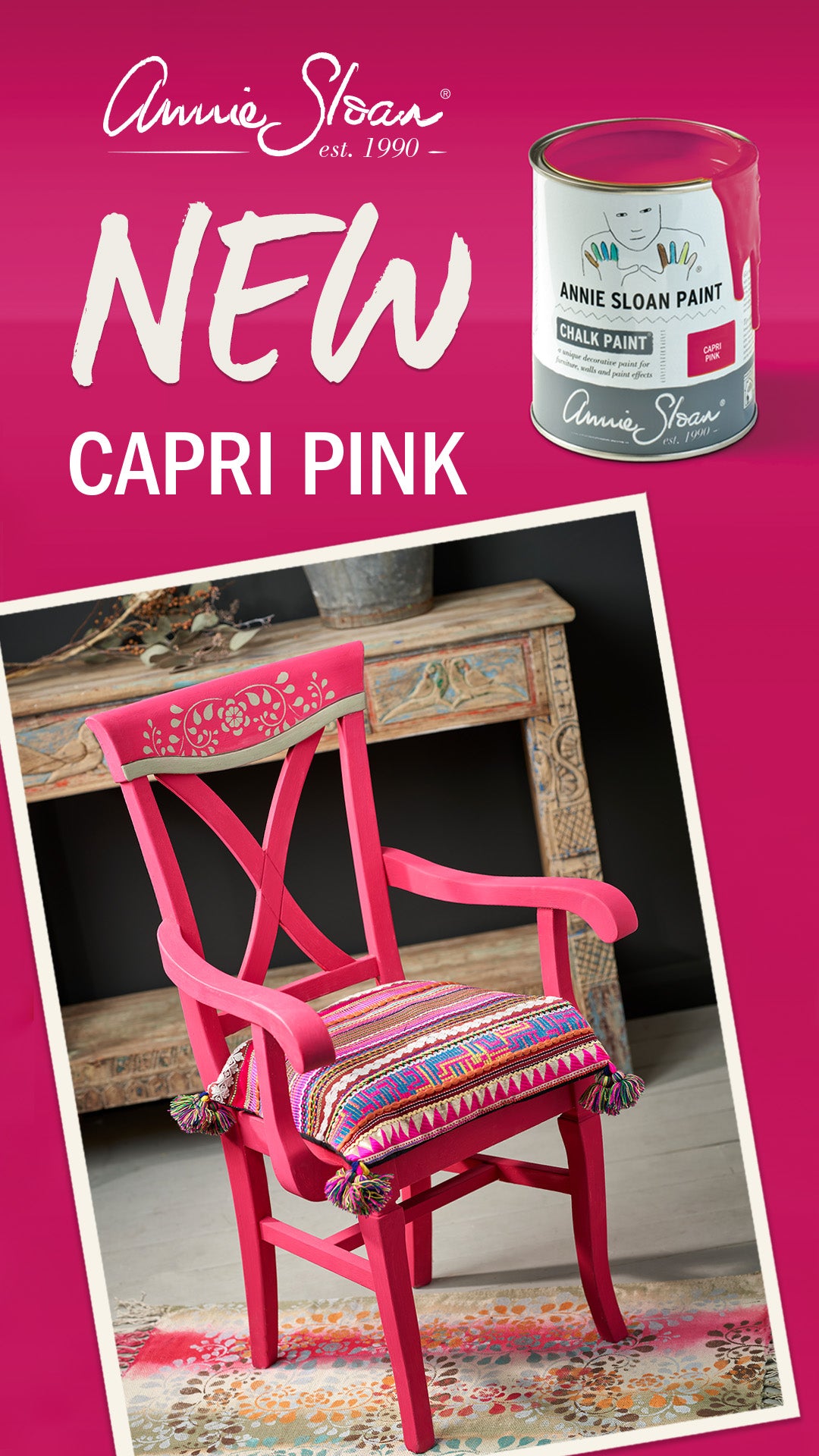 Annie Sloan Chalk Paint - Capri Pink, 1 Liter