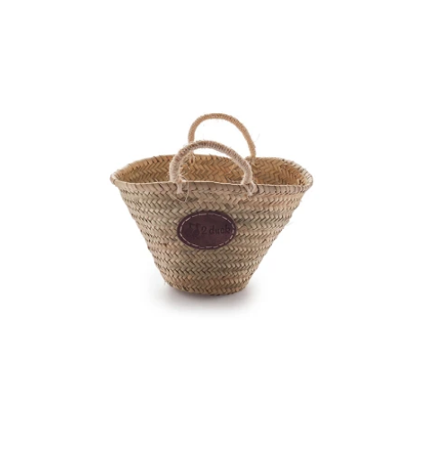 Petite Market Basket with Short Sisal Handle - FrenchWillow