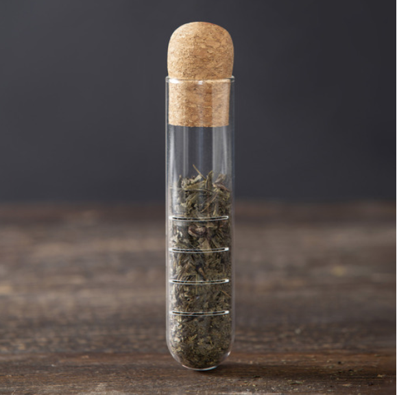 Glass Tea Infuser Cylinder with Cork Lid - FrenchWillow