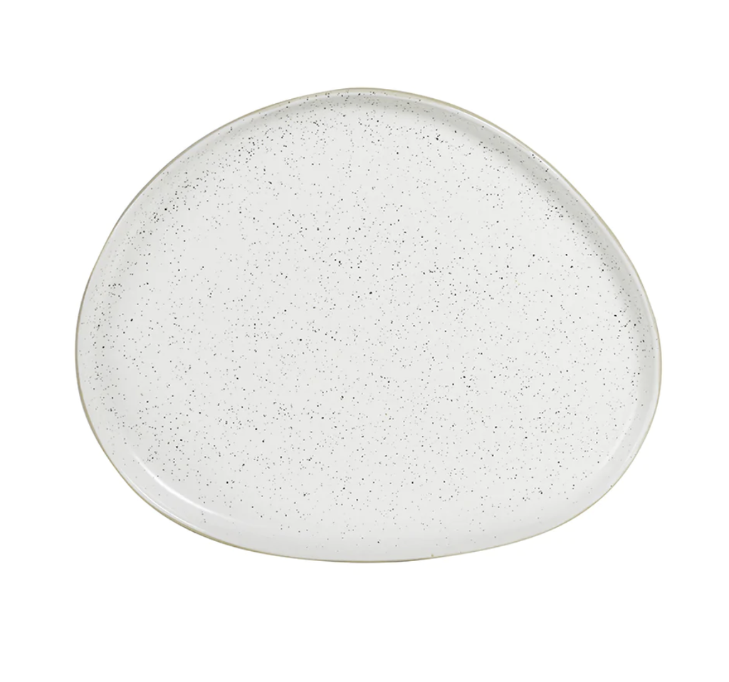 Glazed Speckled Platter - Large - FrenchWillow
