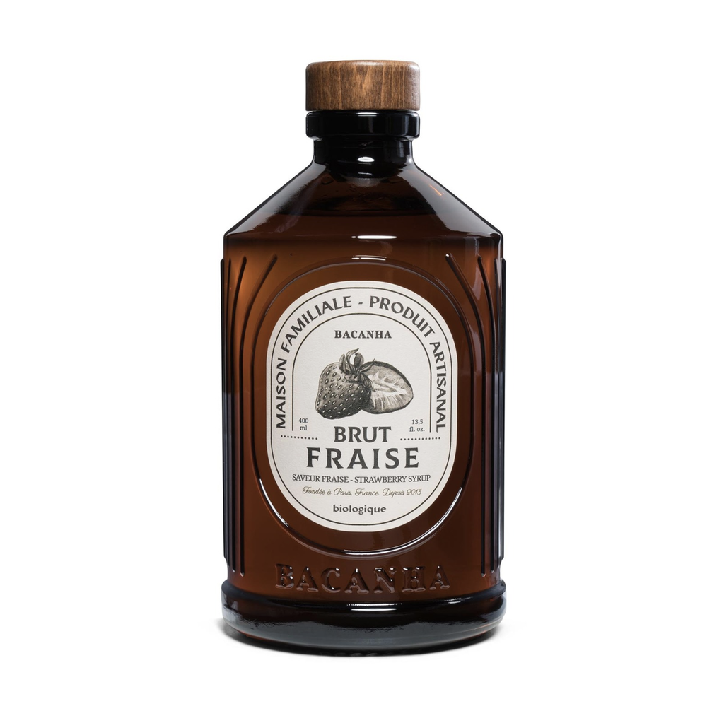French Strawberry Syrup - Bacanha Sirop Brut de Fraise - 400ml - FrenchWillow