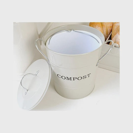 Compost Bucket - Removable Liner with Handle - FrenchWillow