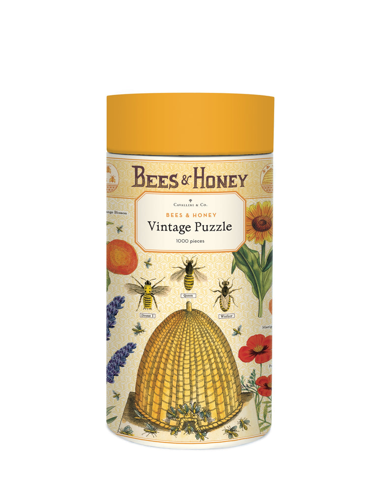 Cavallini Vintage Puzzle 1000pc - Bees & Honey - FrenchWillow
