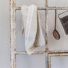 Provencal Linen Tea Towel - White Stripe - FrenchWillow
